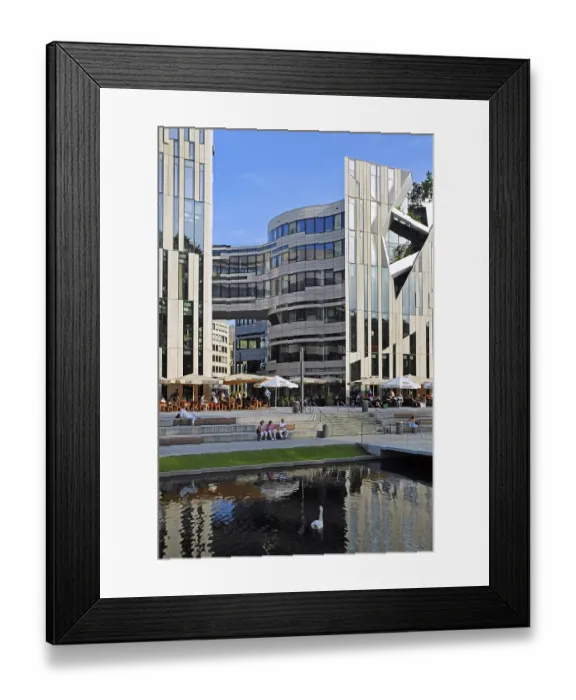Framed Print : Ko-Bogen, modern architecture in urban renewal project Framed Print : Ko-Bogen, modern architecture in urban renewal project