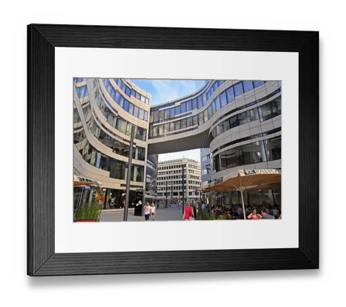 Framed Print : Ko-Bogen, modern architecture in urban renewal project Framed Print : Ko-Bogen, modern architecture in urban renewal project