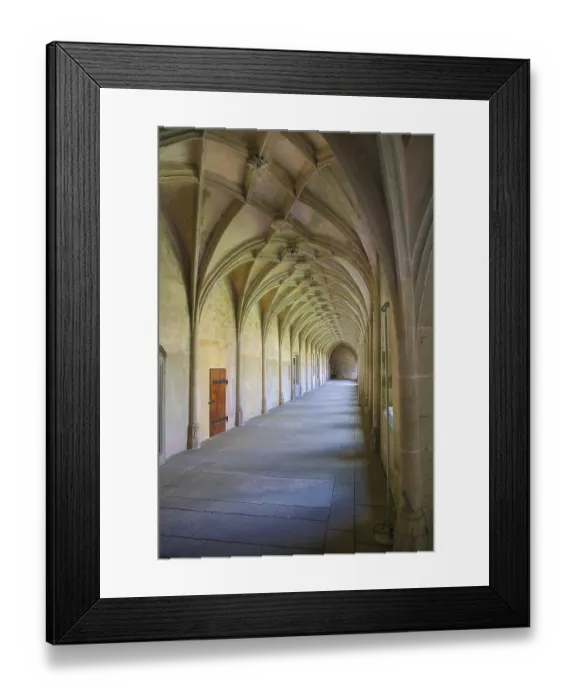 Framed Print : Bebenhausen Monastery, Gothic cloister