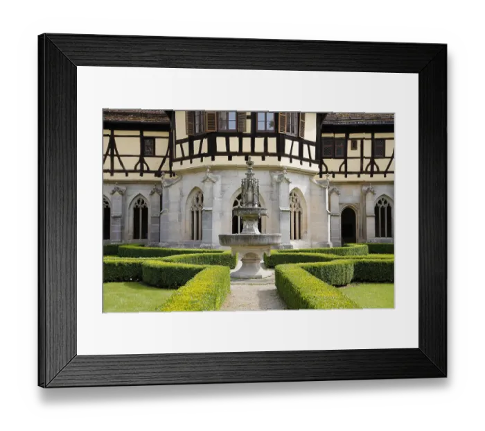 Framed Print : Bebenhausen Monastery, well house
