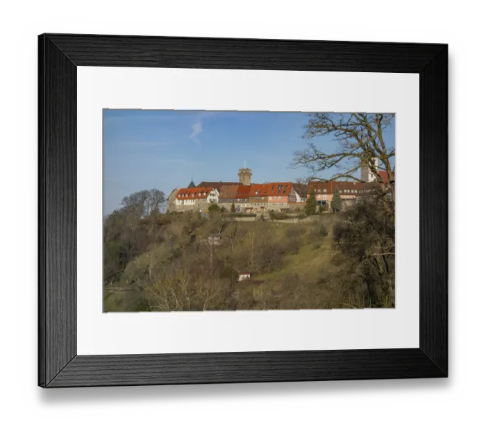 Framed Print : Town in Southern Germany named Waldenburg at evening time Framed Print : Town in Southern Germany named Waldenburg at evening time