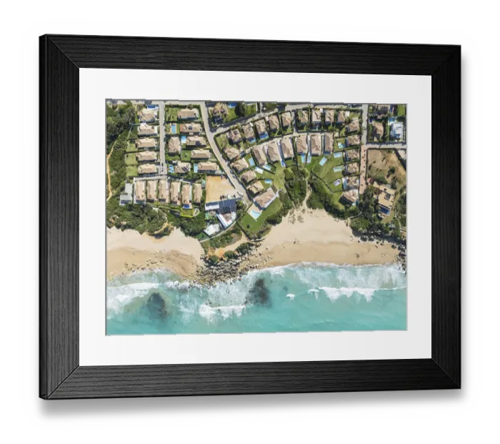 Framed Print : The Roche housing estate at the Mediterranean Sea