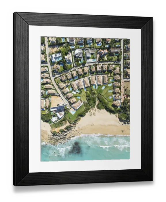 Framed Print : The Roche housing estate at the Mediterranean Sea Framed Print : The Roche housing estate at the Mediterranean Sea