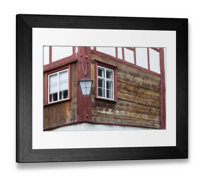 Framed Print : Half-timbered house, facade