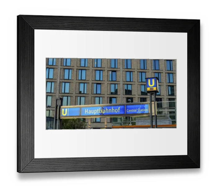 Framed Print : The picture shows a modern high-rise building in Berlin Framed Print : The picture shows a modern high-rise building in Berlin