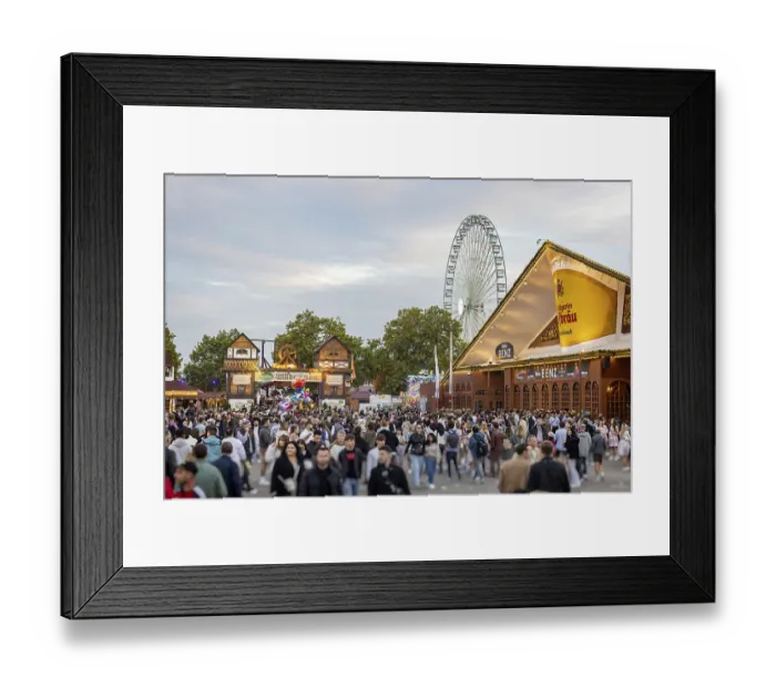Framed Print : Folk festival time in Stuttgart