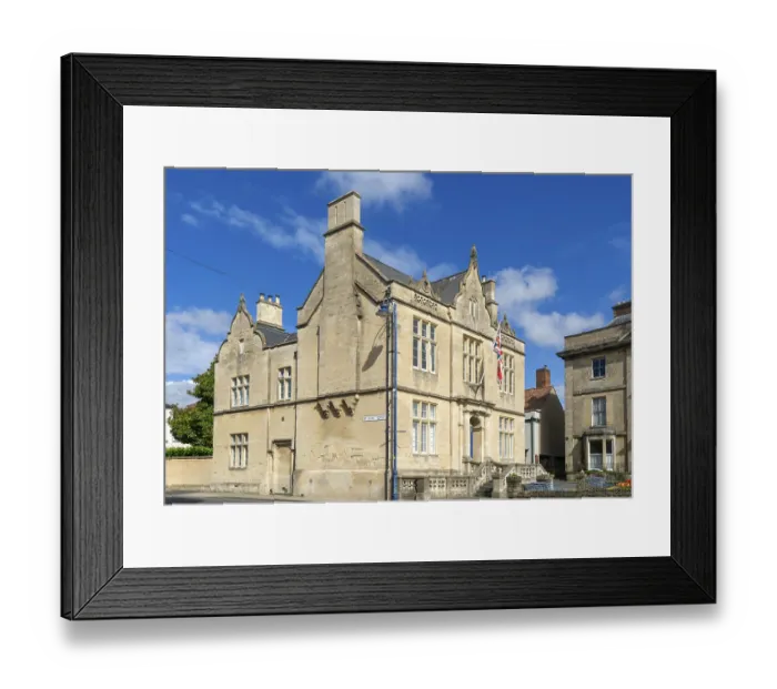 Framed Print : Listed mid nineteenth century historic building