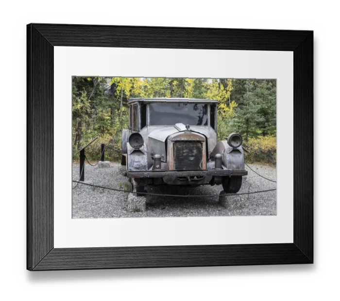 Framed Print : Classic car, Healy, Alaska, USA