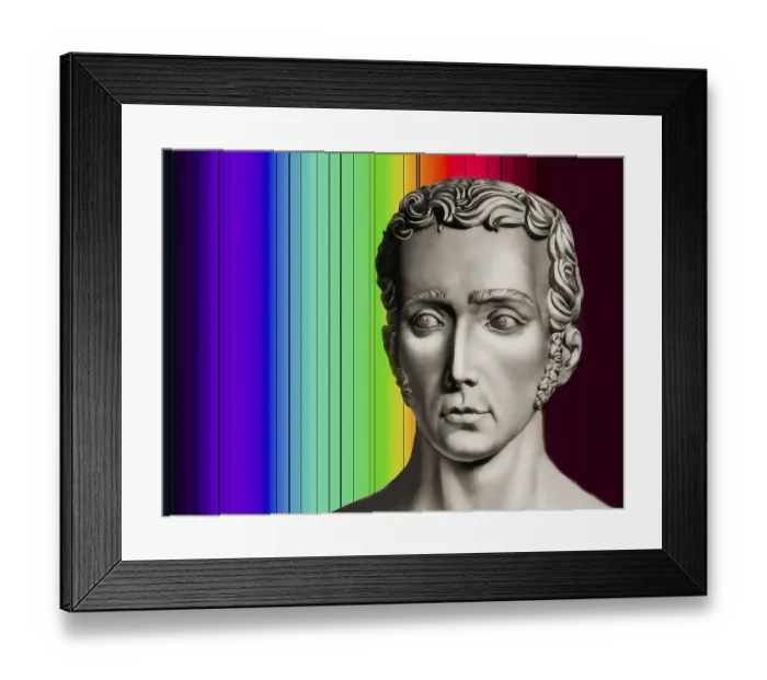 Framed Print : Spectrum of the sun, Fraunhofer lines Framed Print : Spectrum of the sun, Fraunhofer lines
