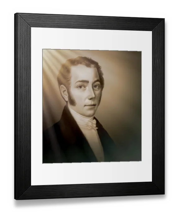 Framed Print : Portrait of Joseph Ritter von Fraunhofer