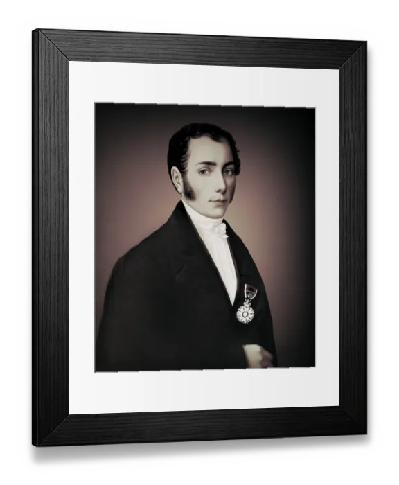 Framed Print : Portrait of Joseph Ritter von Fraunhofer