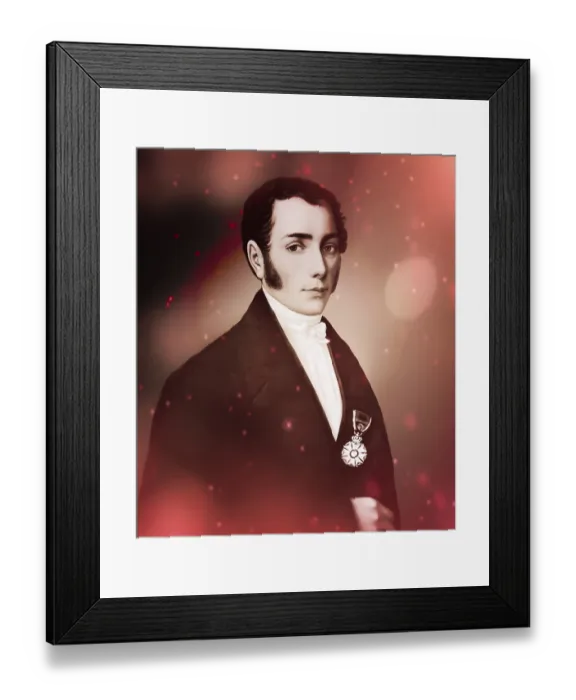 Framed Print : Portrait of Joseph Ritter von Fraunhofer