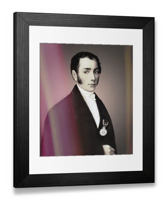 Framed Print : Portrait of Joseph Ritter von Fraunhofer Framed Print : Portrait of Joseph Ritter von Fraunhofer