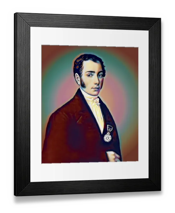 Framed Print : Portrait of Joseph Ritter von Fraunhofer