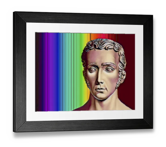 Framed Print : Spectrum of the sun, Fraunhofer lines Framed Print : Spectrum of the sun, Fraunhofer lines
