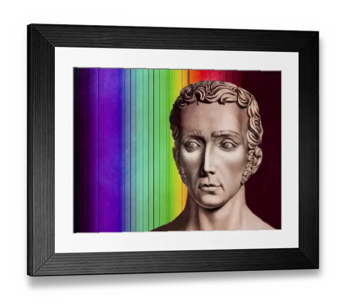 Framed Print : Spectrum of the sun, Fraunhofer lines