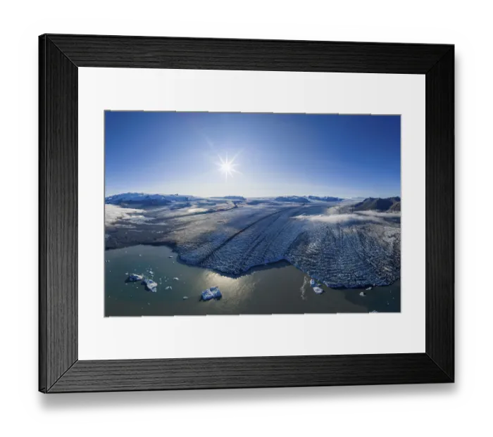 Framed Print : Glacier tongue of the Vatnajokull glacier