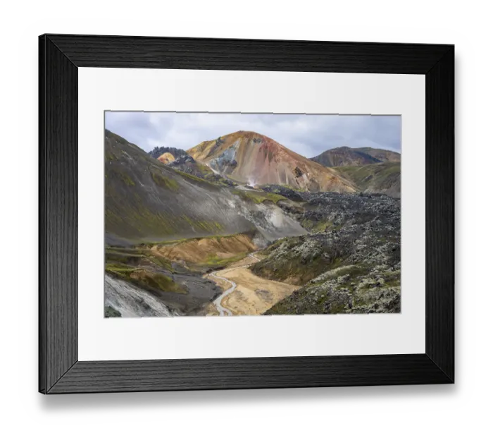 Framed Print : Rhyolite mountains in Landmannalaugar Framed Print : Rhyolite mountains in Landmannalaugar