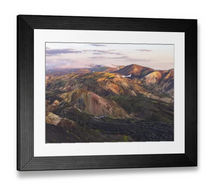 Framed Print : Rhyolite mountains in Landmannalaugar Framed Print : Rhyolite mountains in Landmannalaugar