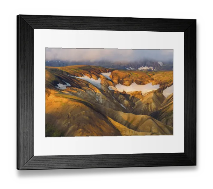 Framed Print : Rhyolite mountains in Landmannalaugar