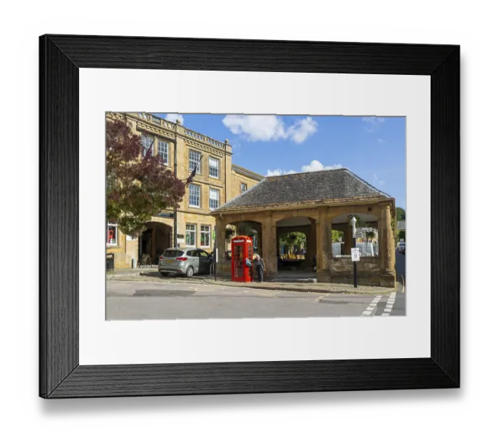 Framed Print : The Market House historic build in town centre