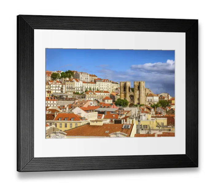 Framed Print : Panoramic view of Lisbon, Portugal