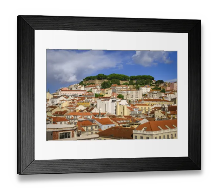 Framed Print : Scenic view of Lisbon, Portugal Framed Print : Scenic view of Lisbon, Portugal