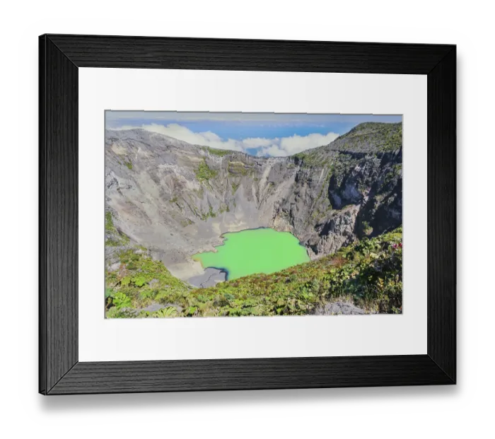 Framed Print : Irazu volcano, Irazu Volcano National Park