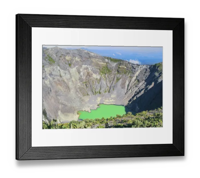 Framed Print : Irazu volcano, Irazu Volcano National Park