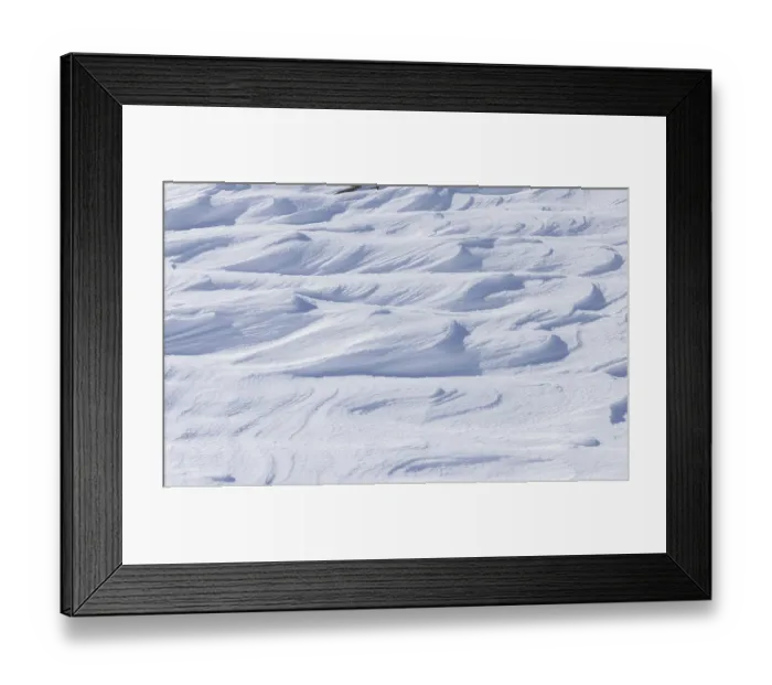 Framed Print : Landscape, snow, winter, snowdrift