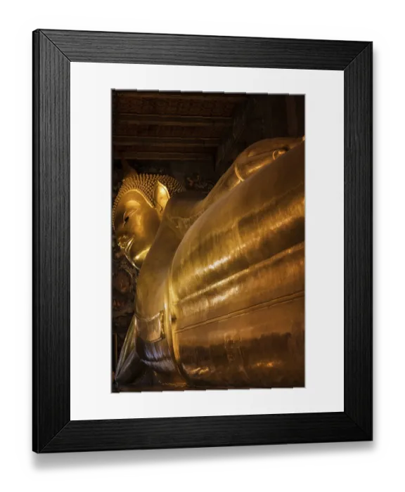 Framed Print : The Reclining Buddha, Wat Pho, Bangkok, Thailand