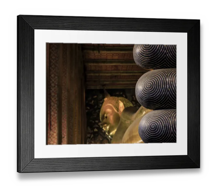 Framed Print : The Reclining Buddha, Wat Pho, Bangkok, Thailand