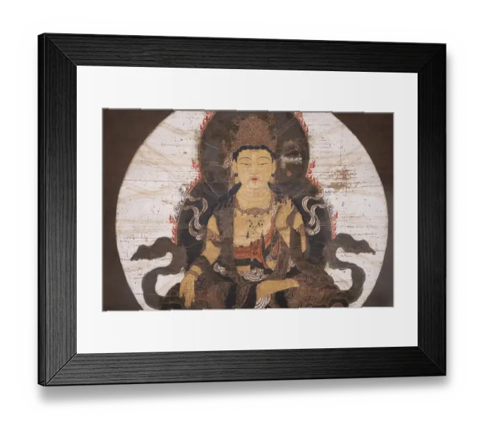 Framed Print : Wall hanging, painting of the Bodhisattva Akasagarbha or Bodhisattva of Space Framed Print : Wall hanging, painting of the Bodhisattva Akasagarbha or Bodhisattva of Space