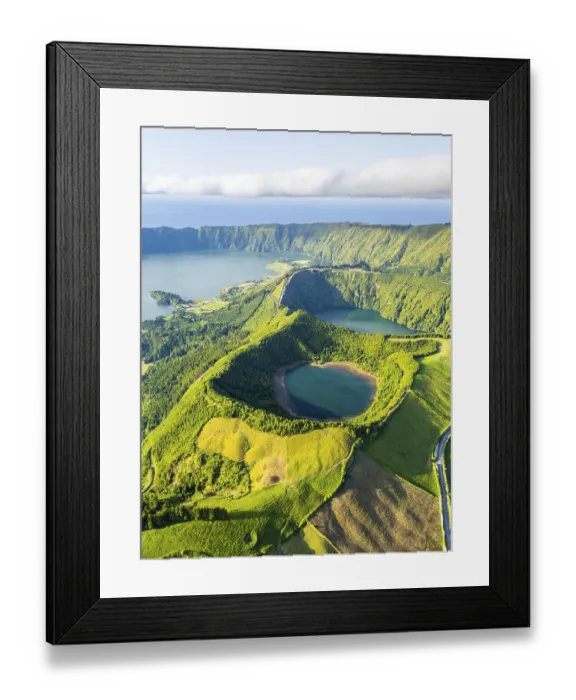 Framed Print : Sete Cidades Caldera at Sunset Framed Print : Sete Cidades Caldera at Sunset