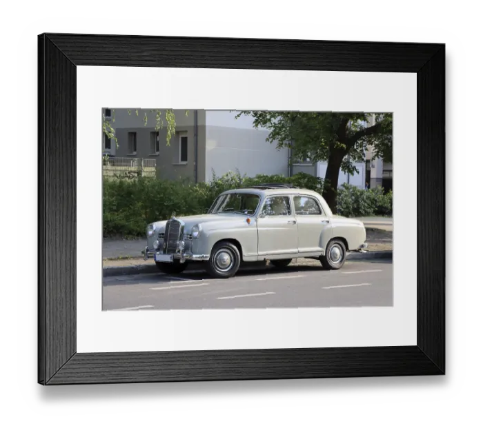 Framed Print : Vintage Mercedes-Benz W 120 Ponton