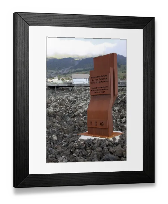 Framed Print : Visitor centre at the natural monument of the volcanic cave of Las Palomas Framed Print : Visitor centre at the natural monument of the volcanic cave of Las Palomas