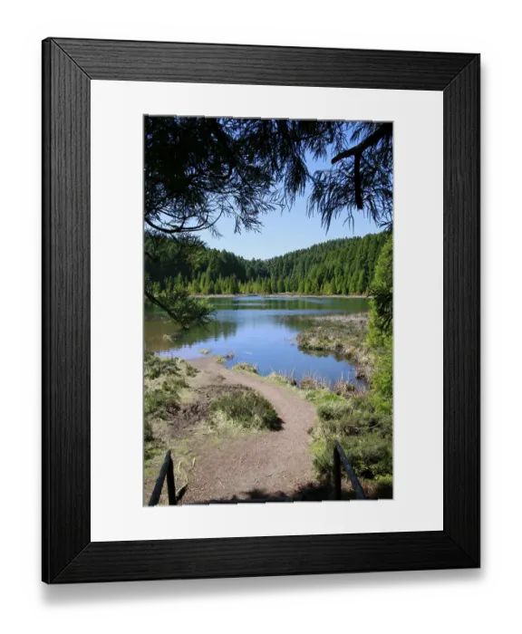 Framed Print : Canario Lake - Lagoa do Canario