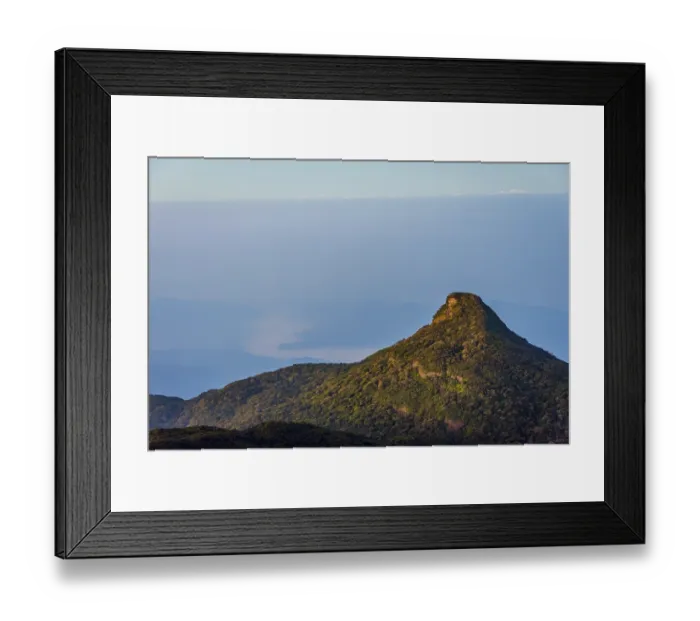 Framed Print : Beautiful landscape at sunrise viewed from Adams peak