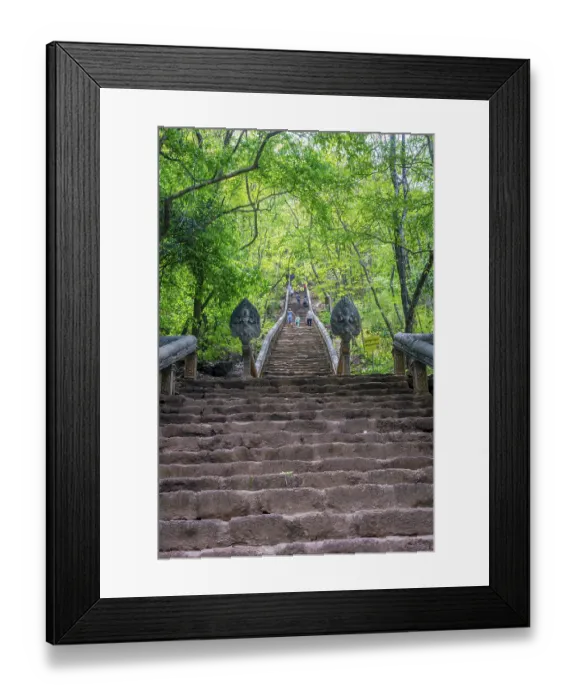 Framed Print : Staircase to the Wat Banan temple
