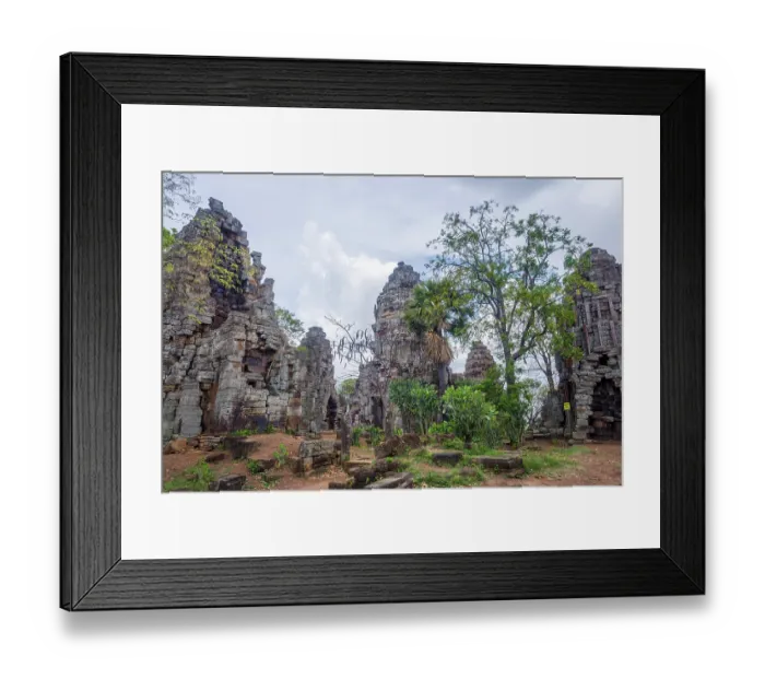 Framed Print : Pagoda of the Wat Banan old Khmer civilization temple