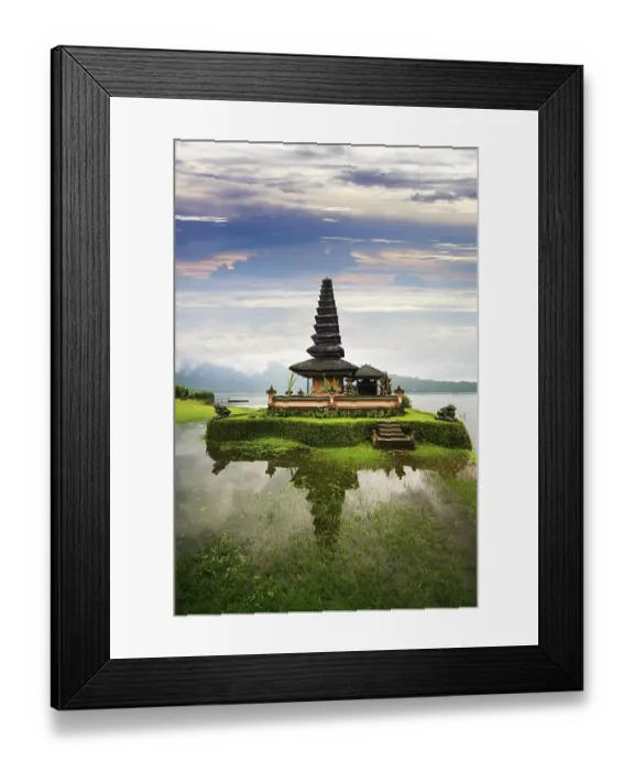 Framed Print : Pura Ulun Danu Temple, Lake Bratan