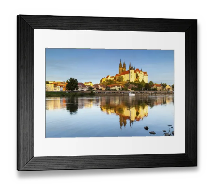 Framed Print : View of Albretsburg Castle and Meissen Cathedral