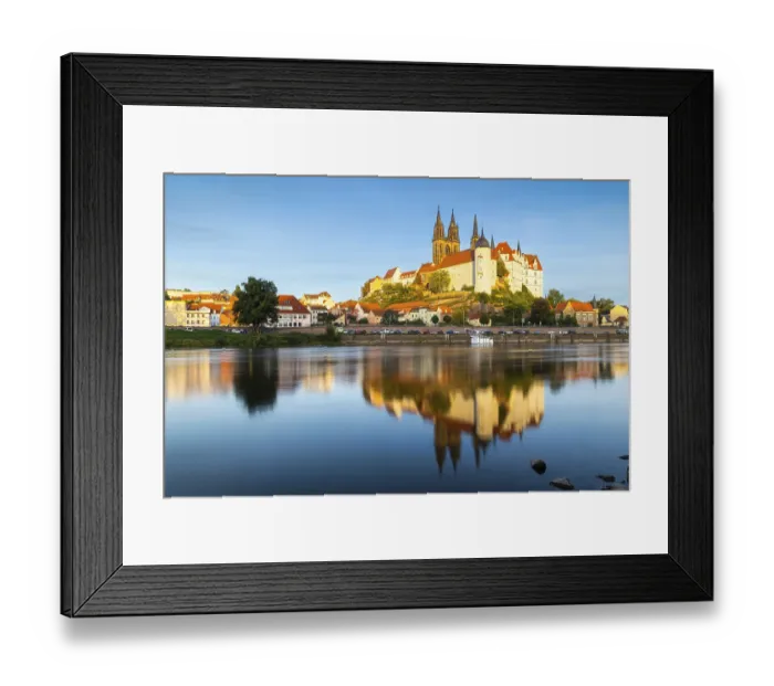 Framed Print : View of Albretsburg Castle and Meissen Cathedral Framed Print : View of Albretsburg Castle and Meissen Cathedral