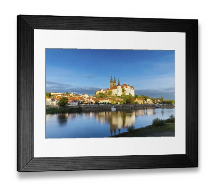 Framed Print : View of Albretsburg Castle and Meissen Cathedral Framed Print : View of Albretsburg Castle and Meissen Cathedral