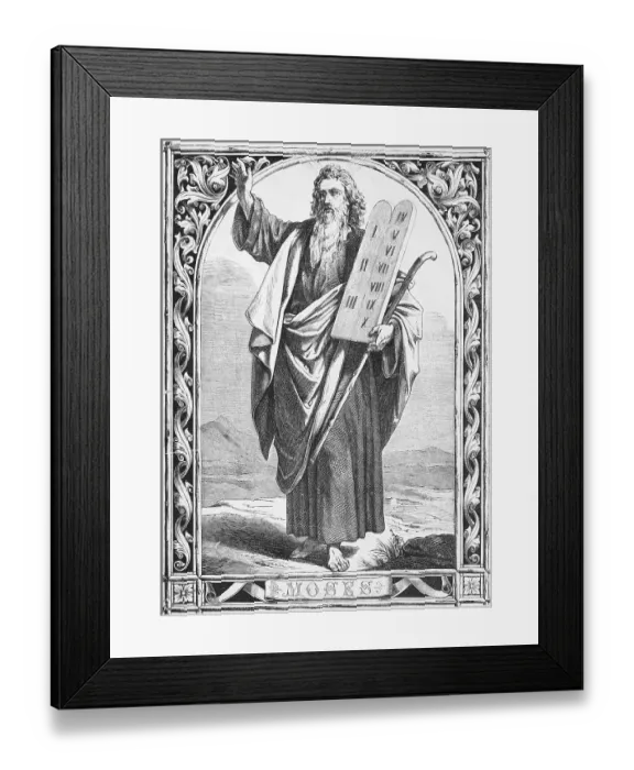 Framed Print : Exodus, Second Book of Moses, Moses with the tablets of the law of the Ark of the Covenant Framed Print : Exodus, Second Book of Moses, Moses with the tablets of the law of the Ark of the Covenant
