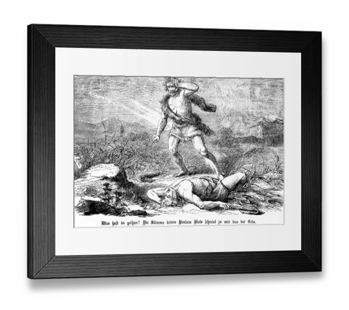 Framed Print : First Book of Genesis, Chapter 4 Framed Print : First Book of Genesis, Chapter 4