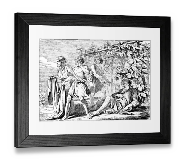 Framed Print : First Book of Genesis, chapter 9 Framed Print : First Book of Genesis, chapter 9