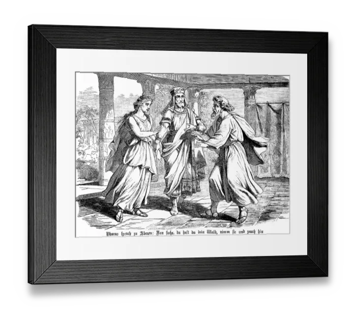 Framed Print : First book of Moses, chapter 12 Framed Print : First book of Moses, chapter 12