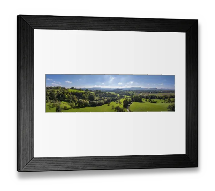 Framed Print : Landscape in autumn near Jesingen