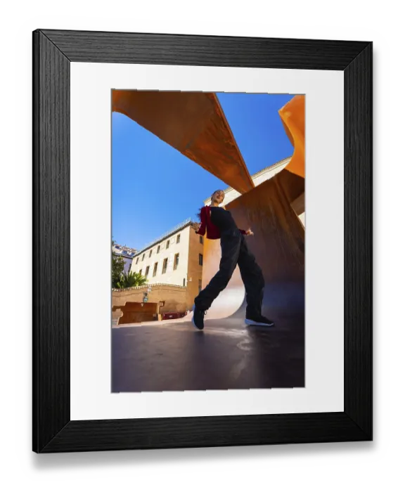 Framed Print : Woman performing a dynamic dance move Framed Print : Woman performing a dynamic dance move
